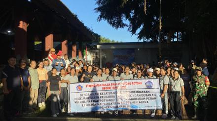 Kulkul Posyandu sekaligus kegiatan Bulan Bakti Gotong Royong masyarakat (BBGRM)